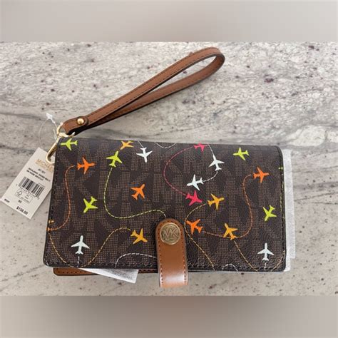 michael kors airplane print wallet|jet set wallet.